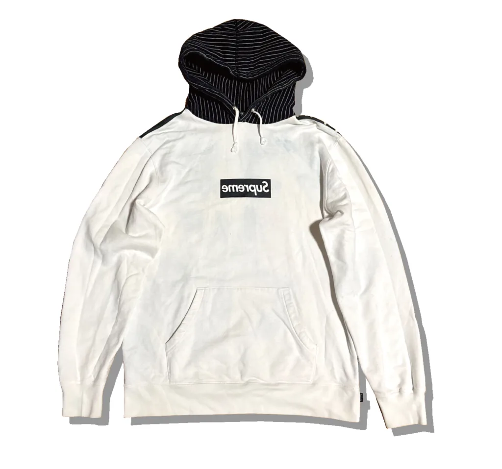 Supreme x Comme des Garcons Shirt Box Logo White Hoddie Front