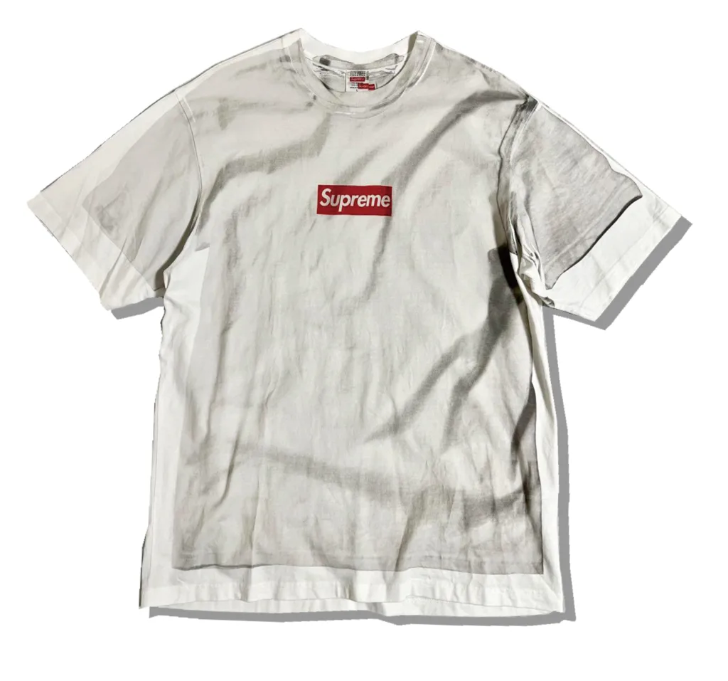 Supreme x MM6 BoxLogo White Tshirt Front