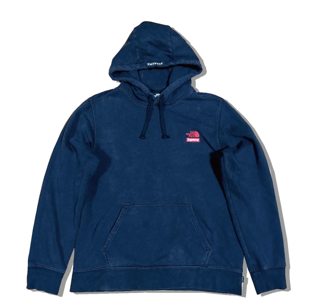 Supreme x The Northface Navy Hoddie Front