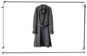 Dior Homme Trench Coat Black 2005AW