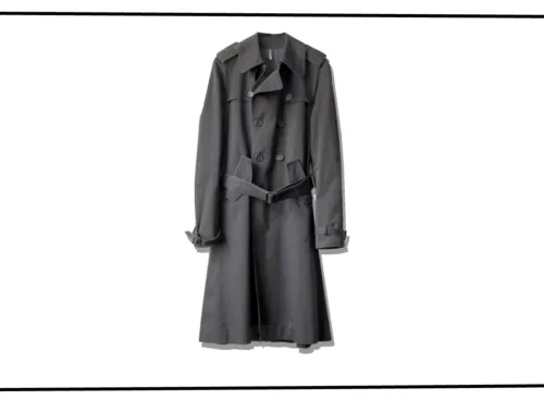 Dior Homme Trench Coat Black 2005AW