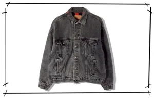 Levi's 70417 knell linging black Denim Jacket 1990s