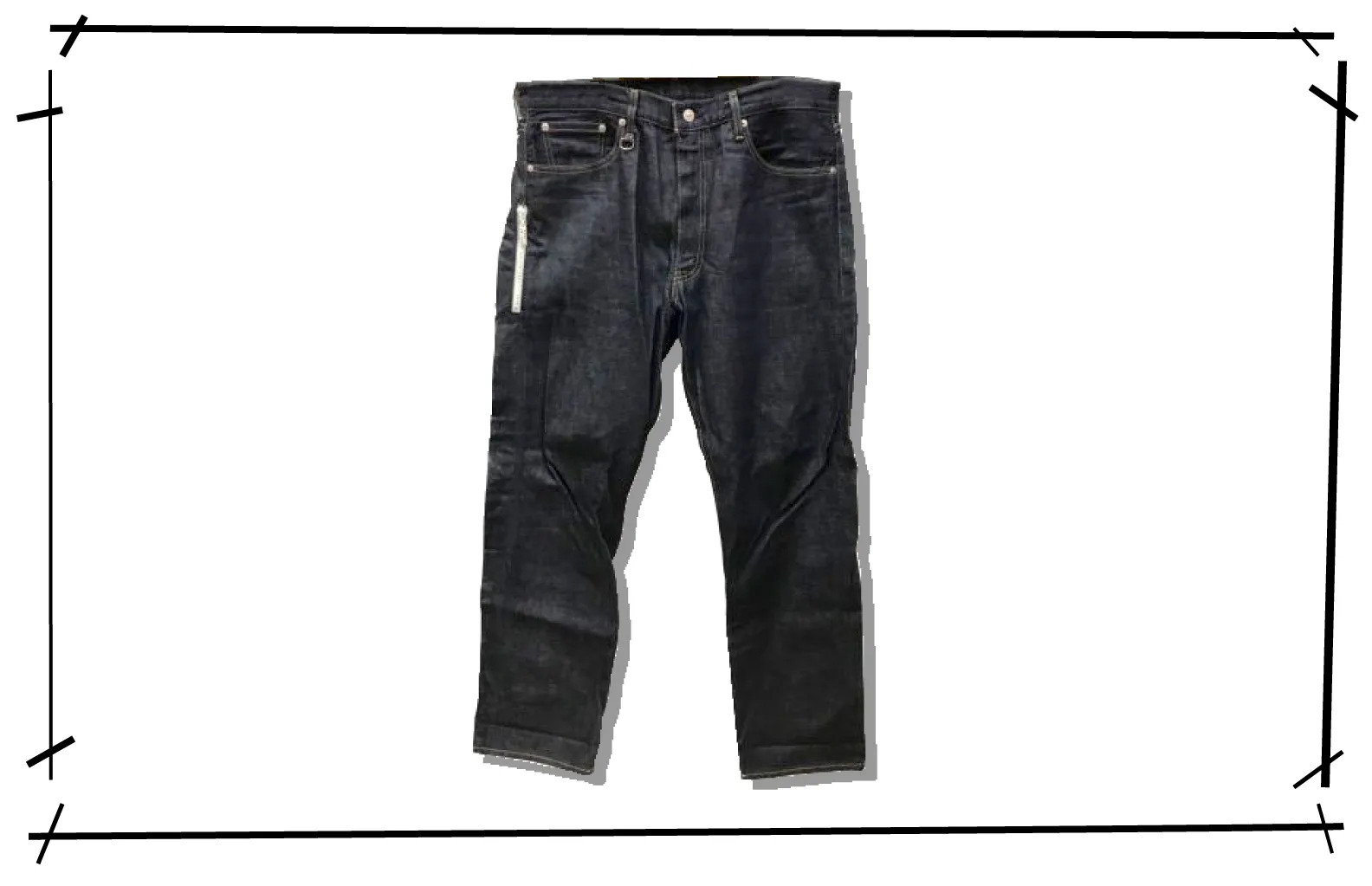 Levis Fenom White Zipper Denim Pants