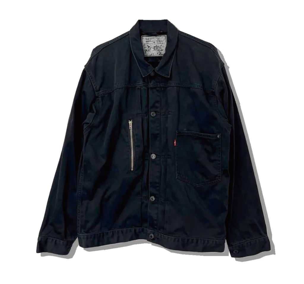 Levi's Fenom 1st Black Denim Jacket FMJ01-0004 Front