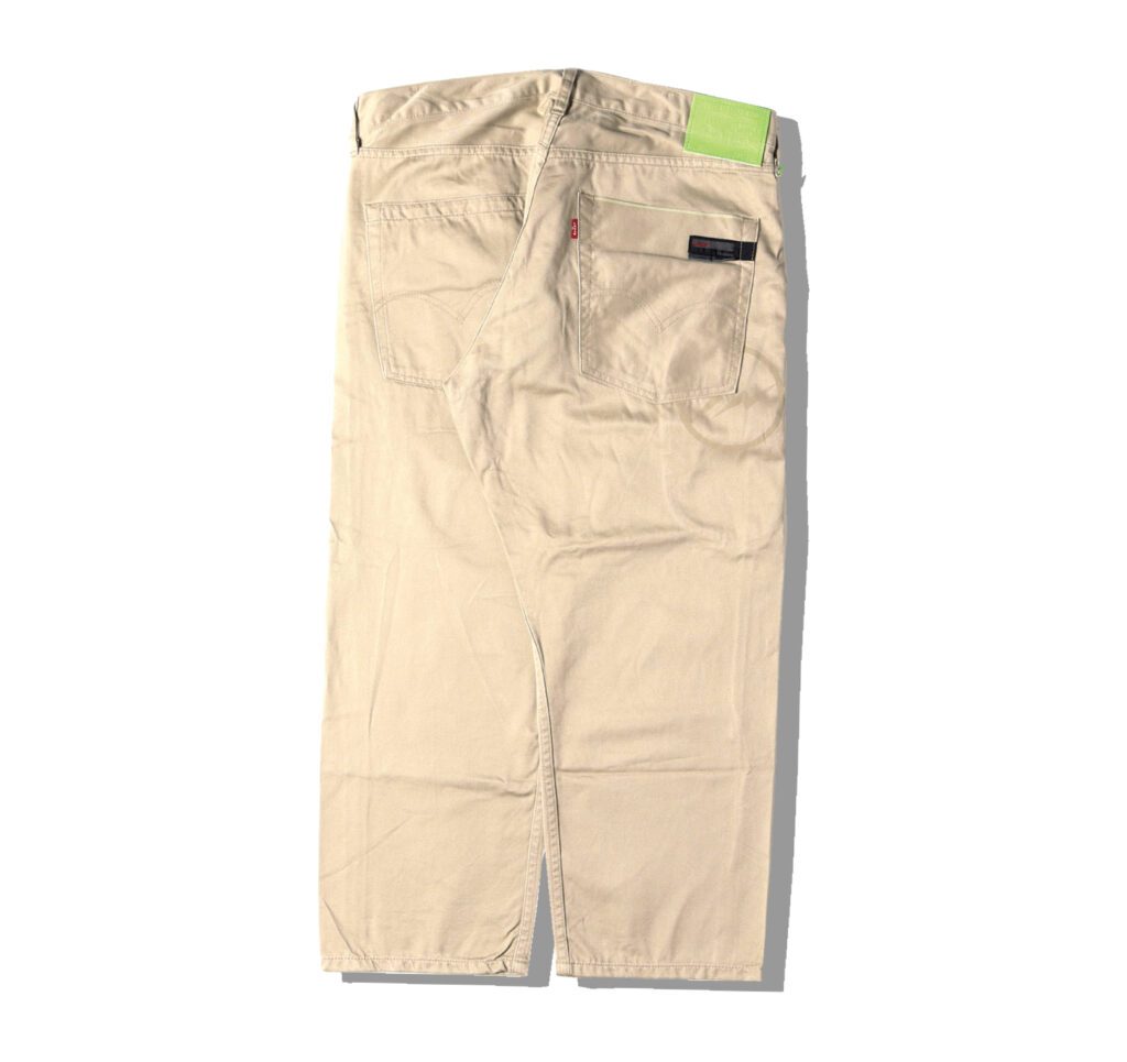 Levi's Fenom 207M Beige Cotton Chino Crop Pants Back