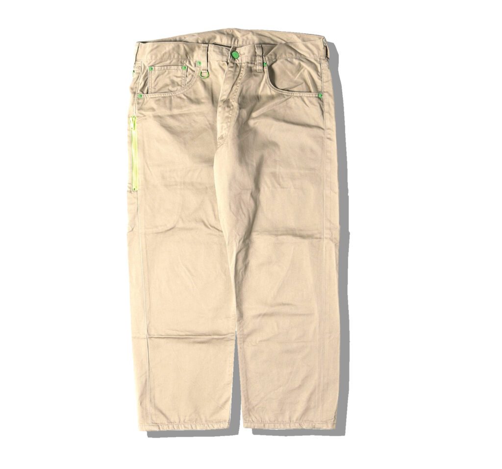 Levi's Fenom 207M Beige Cotton Chino Crop Pants Front