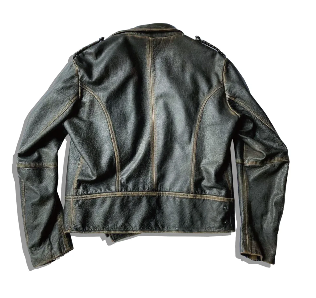Maison Martin Margiela Leather Biker JAcket Line 10 2004AW Back