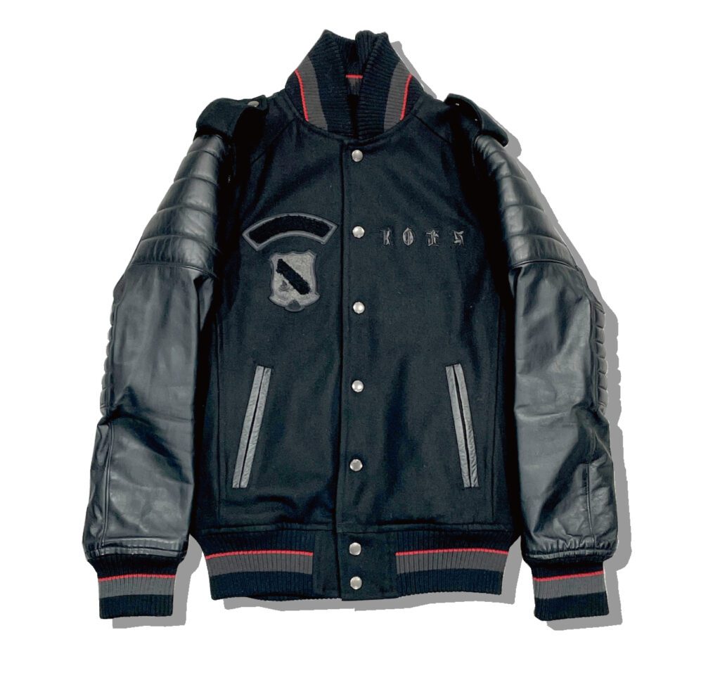 Roen Stadium Jacket Black Front