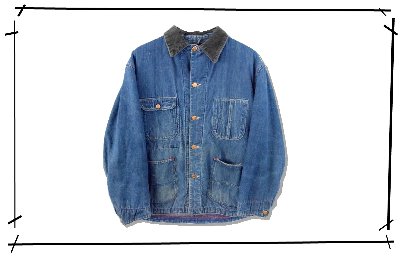 Blue Bell Quality Coat Blanket lined Denim Coverall 1960s