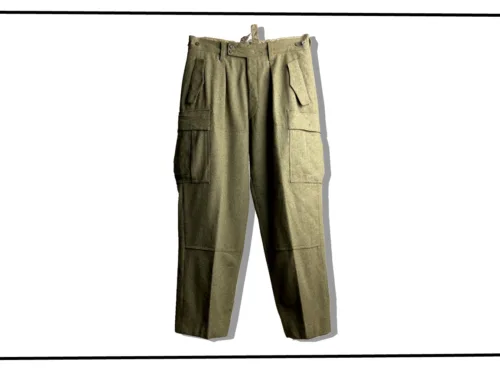 German Army Wool Cargo Pants 1960s