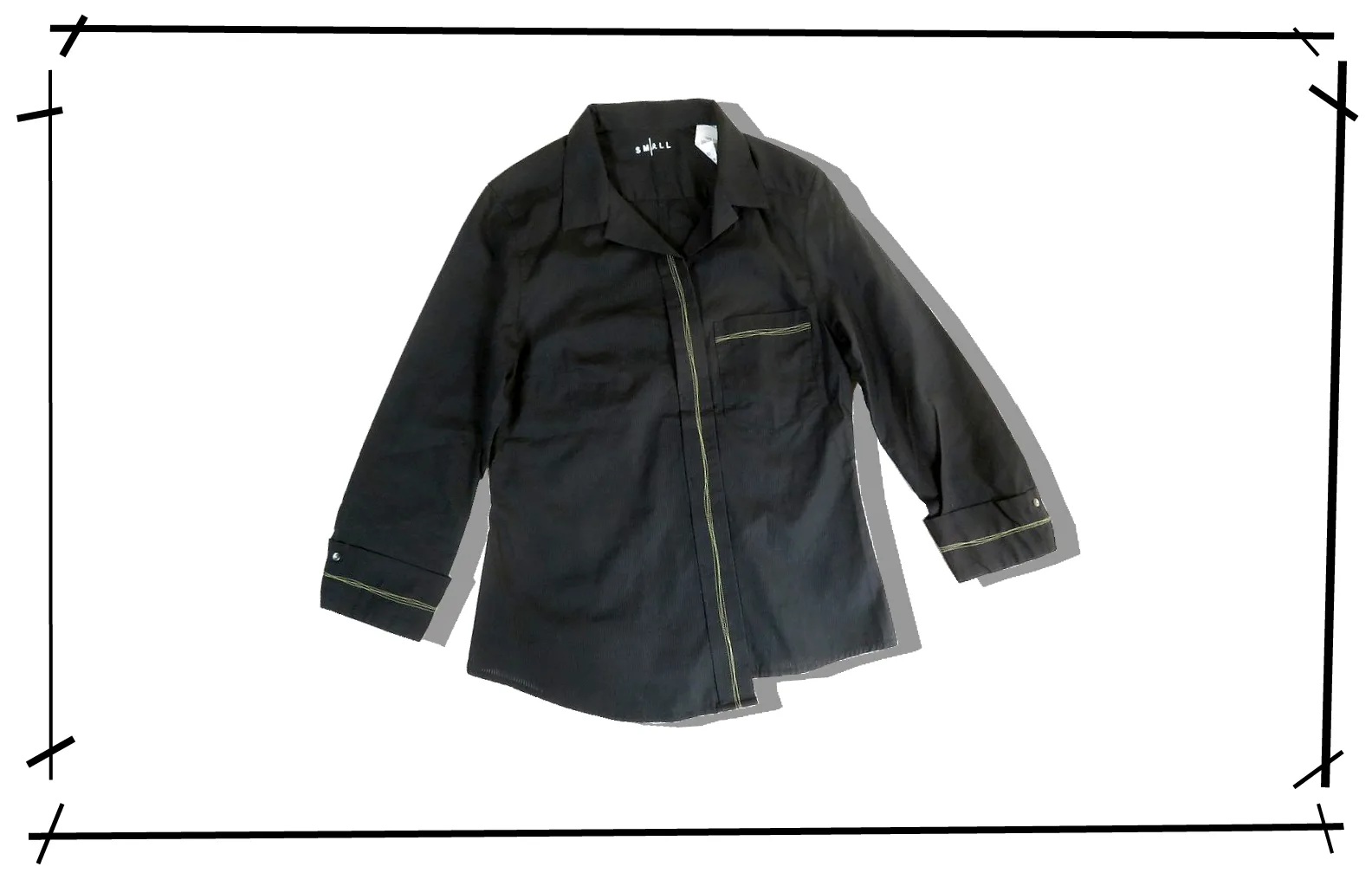 Levi's RED asymmetry Open Shirt Black