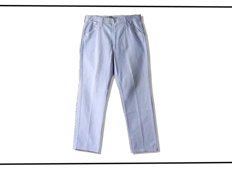 Wrangler 22MWZ sax Blue Denim Pants 1960s