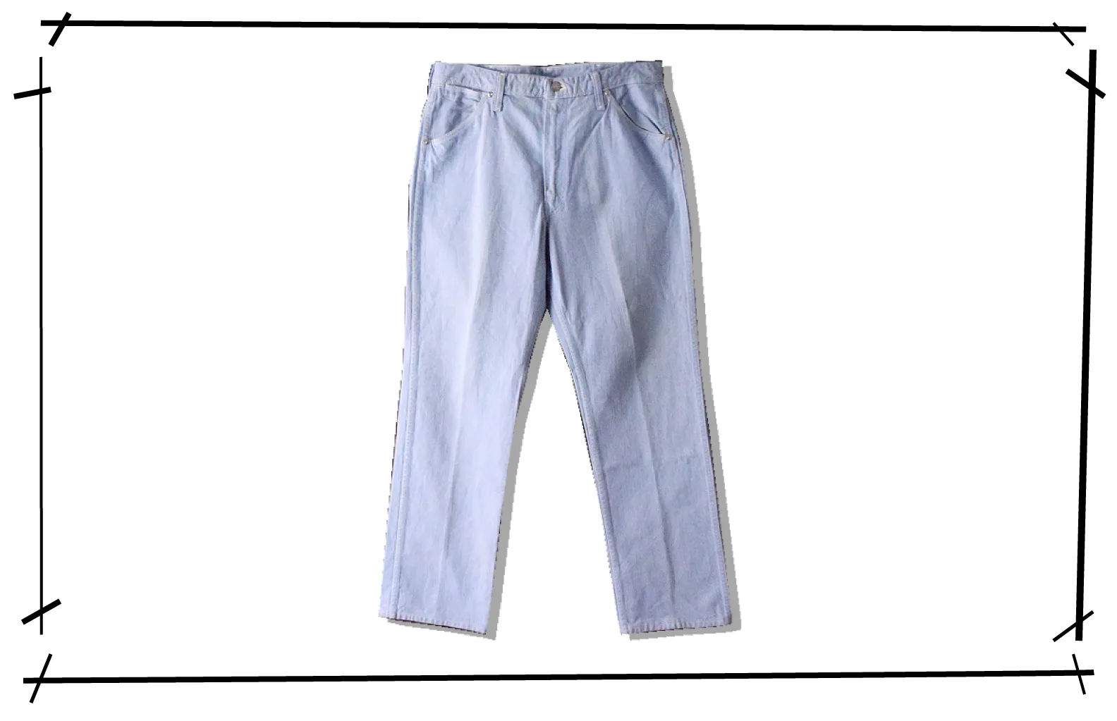 Wrangler 22MWZ sax Blue Denim Pants 1960s