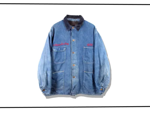 Wrangler Blanket embroidered Denim Cover Jacket 1970s