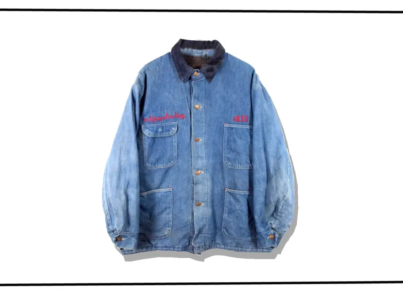Wrangler Blanket embroidered Denim Cover Jacket 1970s