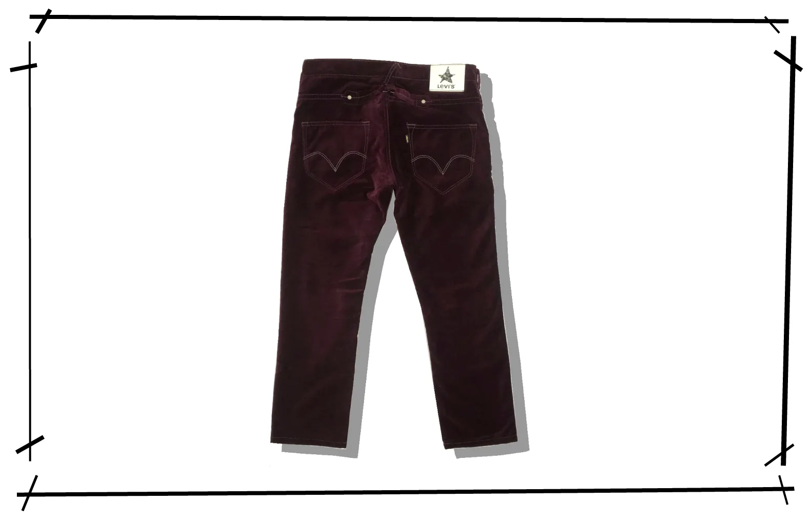 Levi's Black 2006 Wine Red Slim Pants Bk523