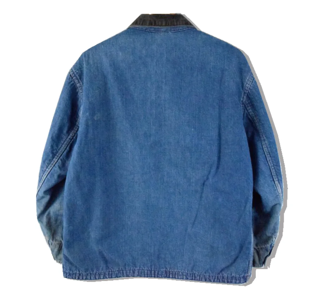 Blue Bell Quality Coat Blanket lined Denim Coverall 1960s Back