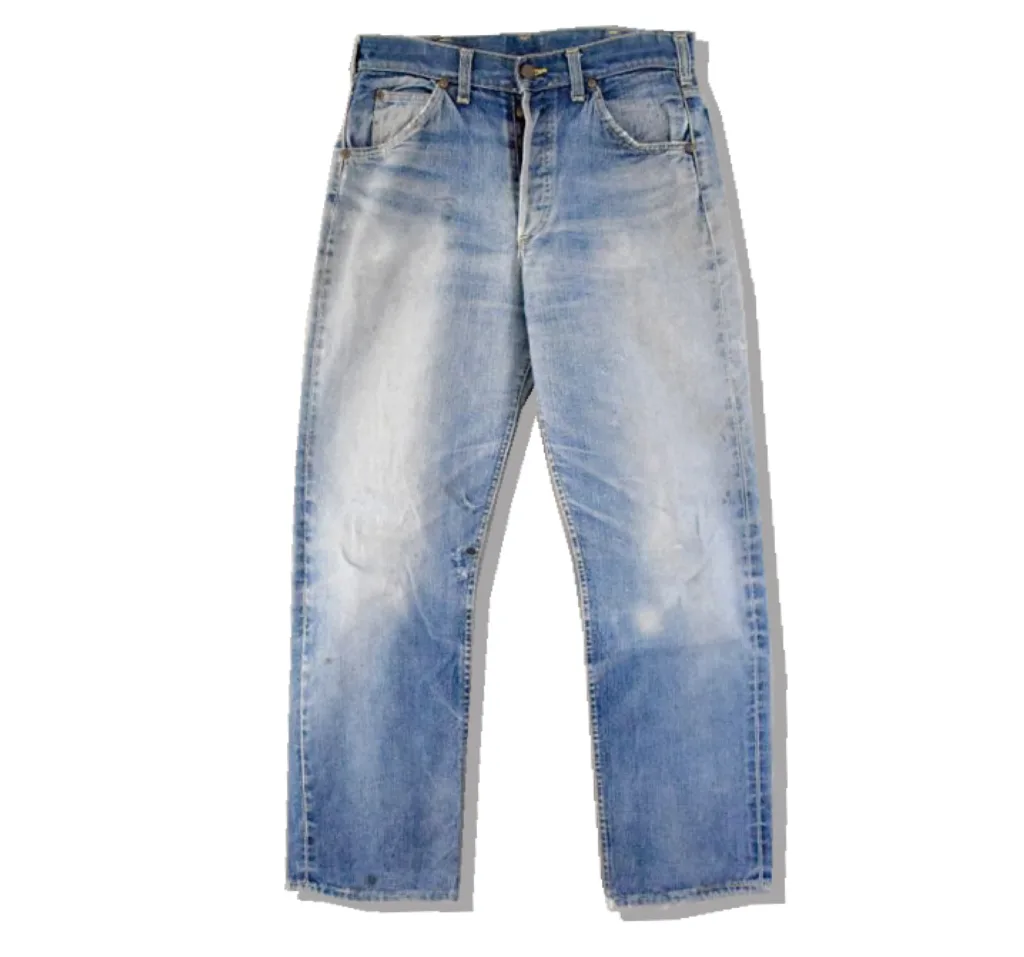 Lee 101B Denim Pants Side Black 1960s Front