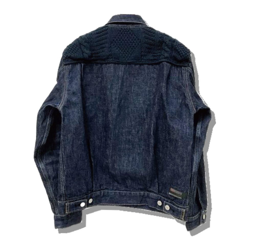 Levi's Fenom Knit Black Denim Jacket Type2 Back