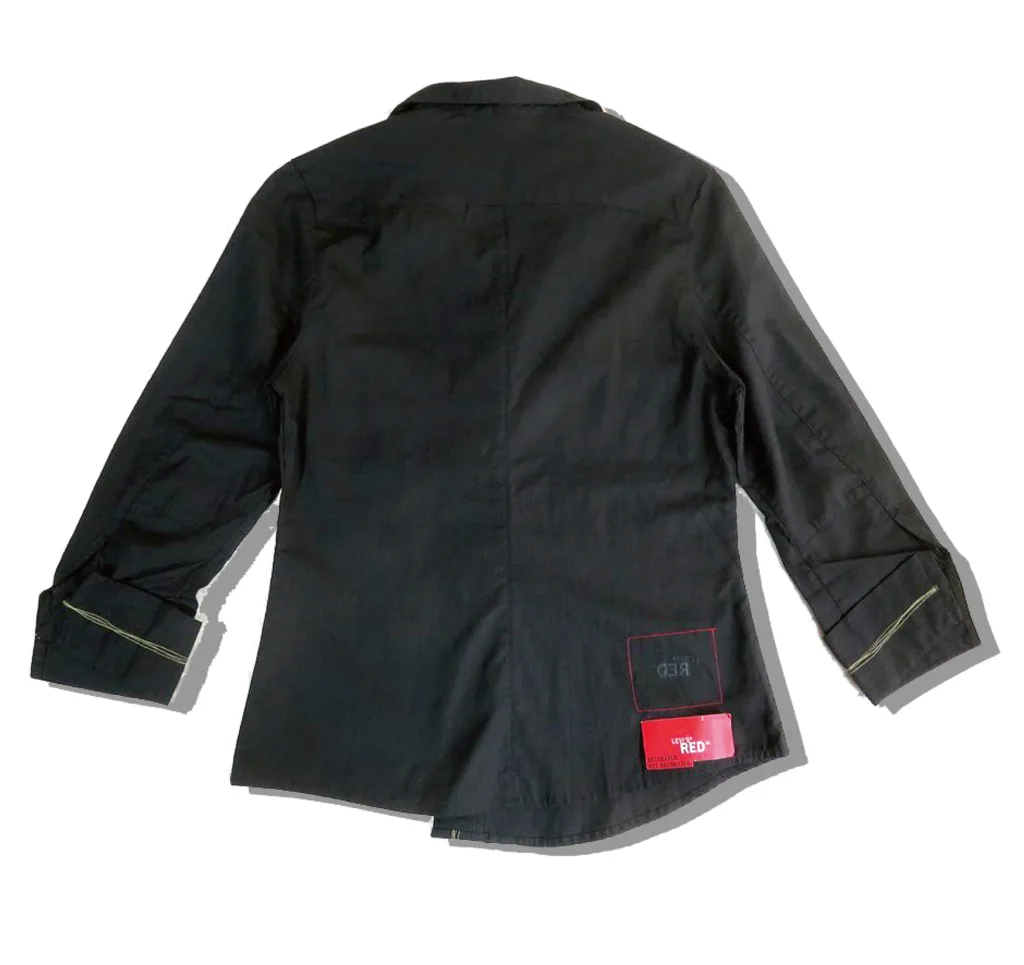 Levi's RED asymmetry Open Shirt Black Back