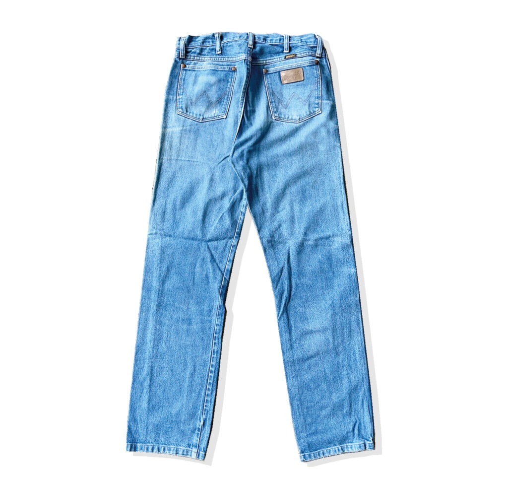 Wrangler 13mWZ Straight Denim Pants 2000s Back