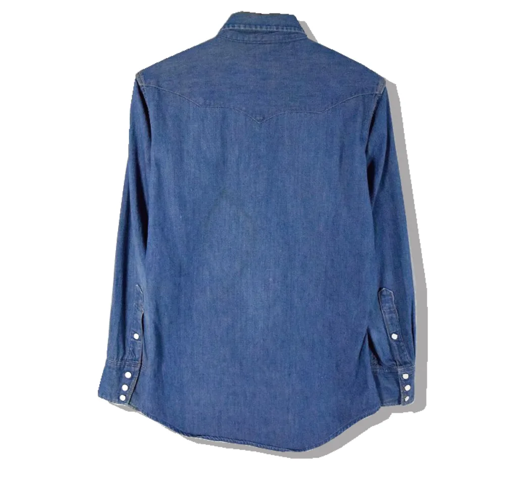 Wrangler 27MW Denim Western Shirt 141:2 1960s Back