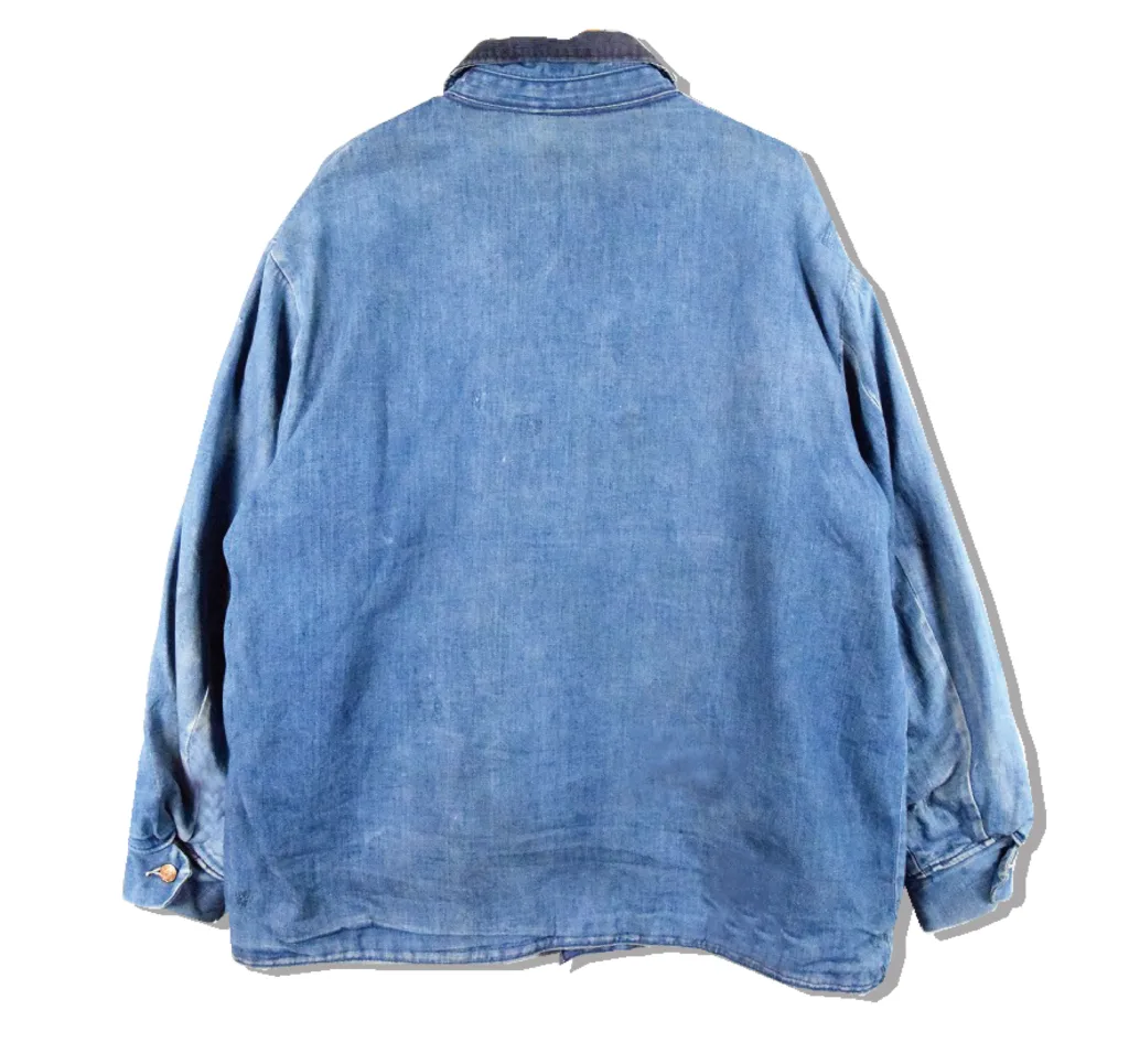 Wrangler Blanket embroidered Denim Cover Jacket 1970s Back