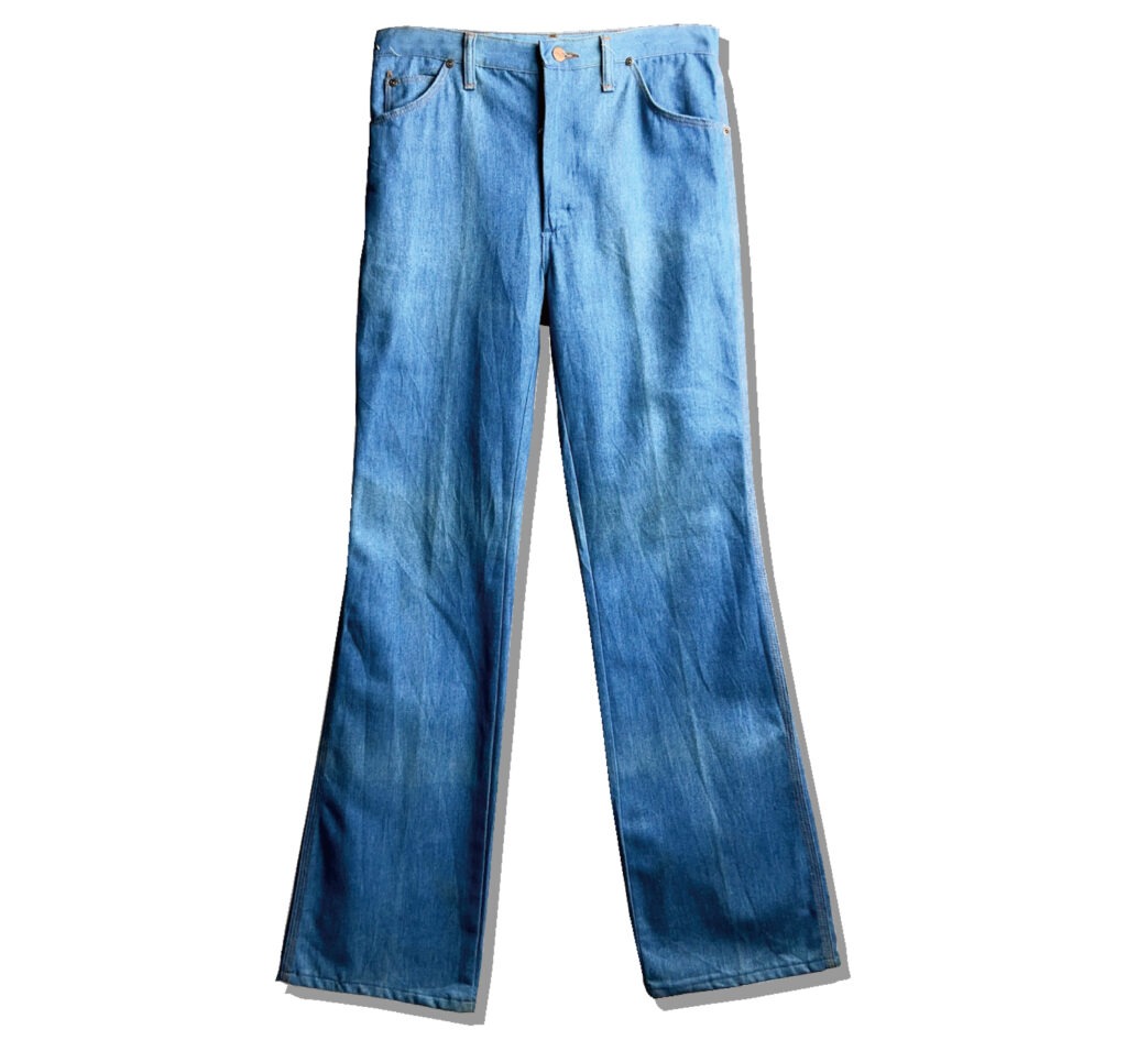 Wrangler Flare Denim Pants 1970s Front