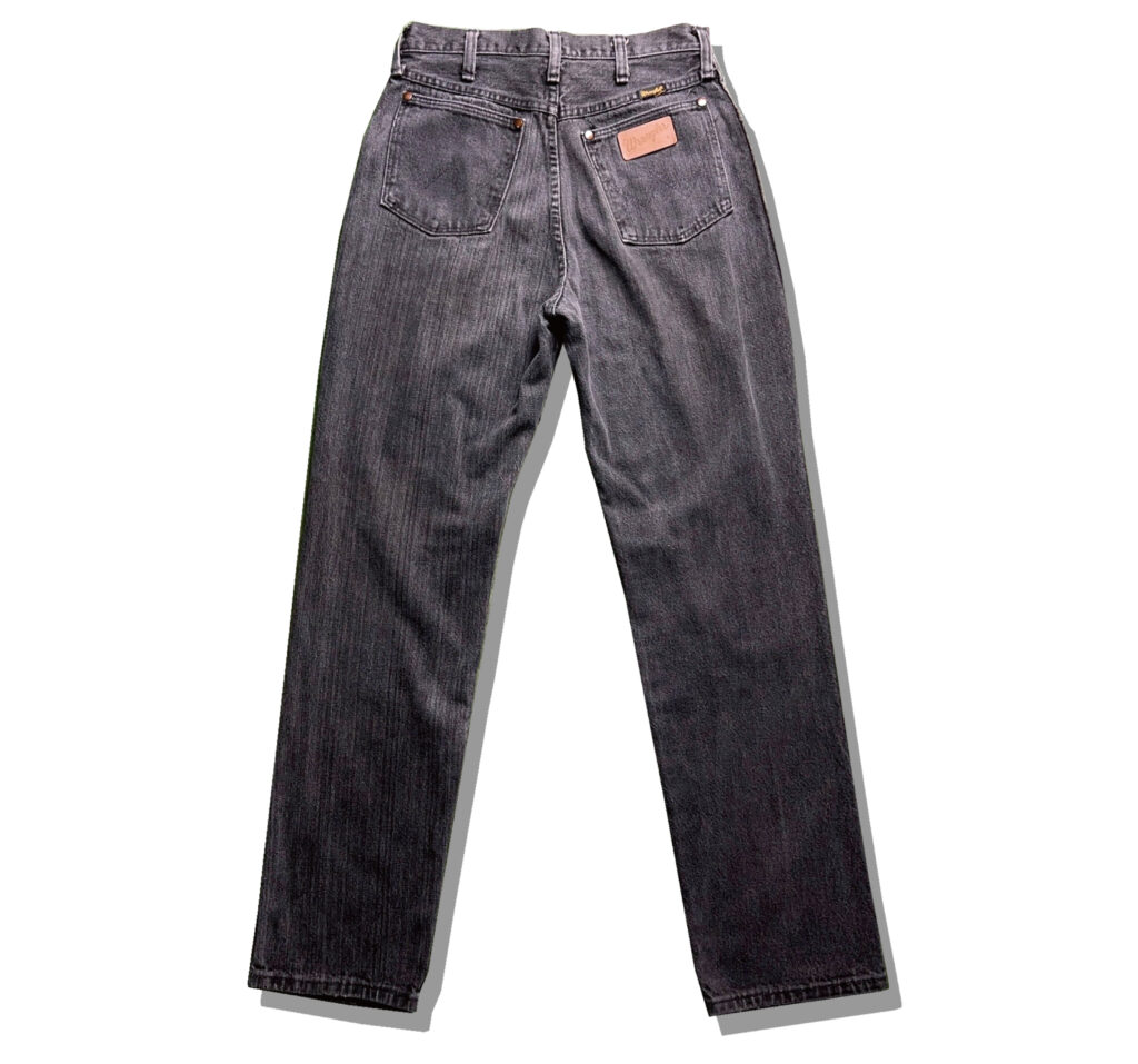 Wrangler 13mBKM Black Denim Pants Back