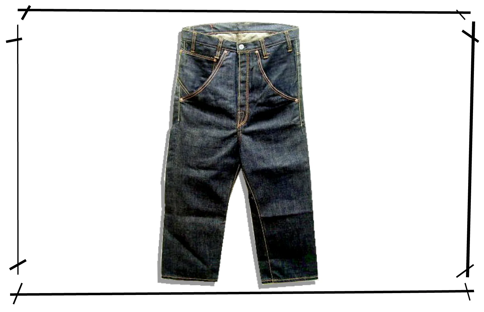 Levis Red Guy's Short Legged Low Crotch Sarrouel Pants 2901-11 Denim Pants