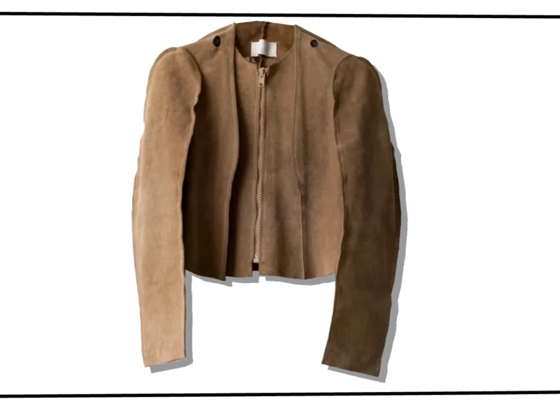 Masion Martin Margiela Suede Jacket 1998SS Flat Front