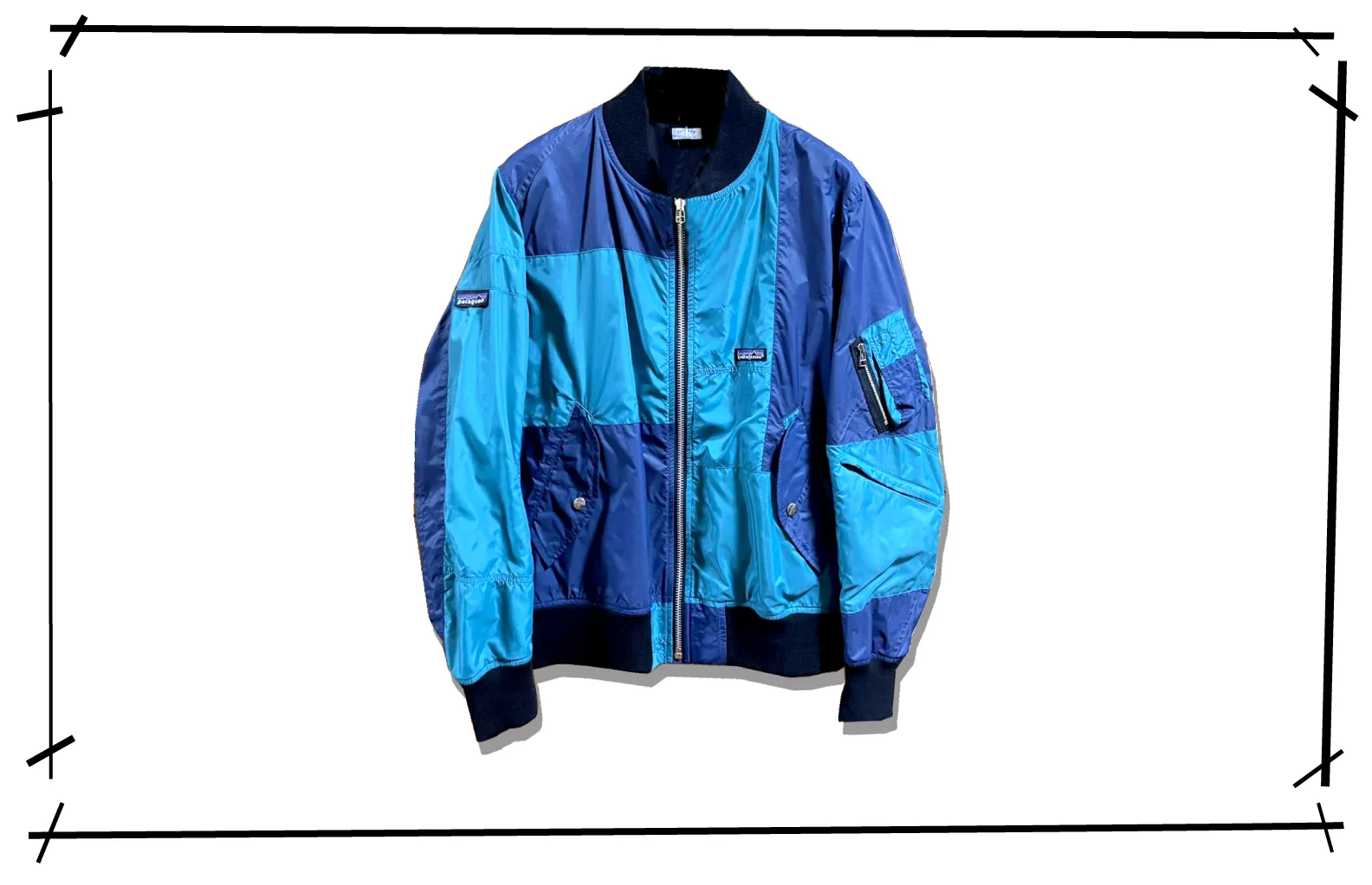 Oldpark ma-1 Flight Jacket Blue patagonia Reconstructed