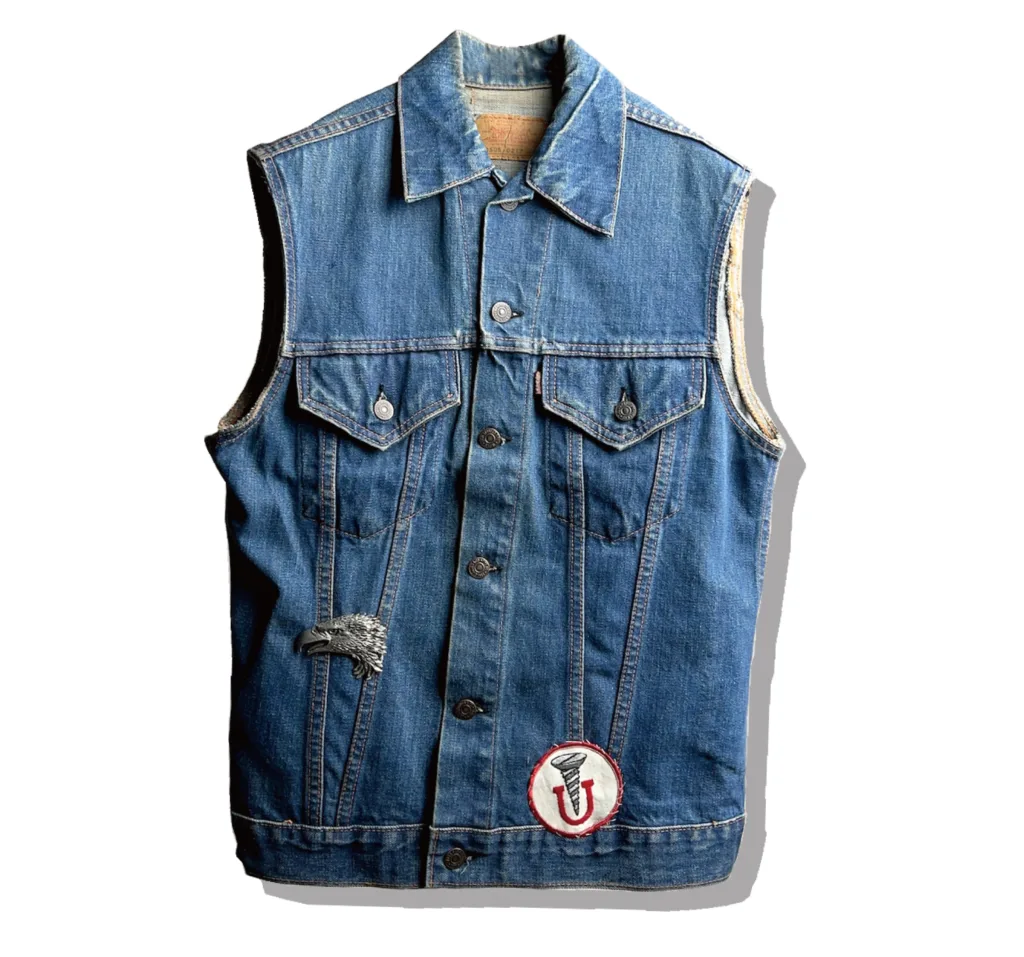 Levi's 70505 Big E Motorcycle Vest Front