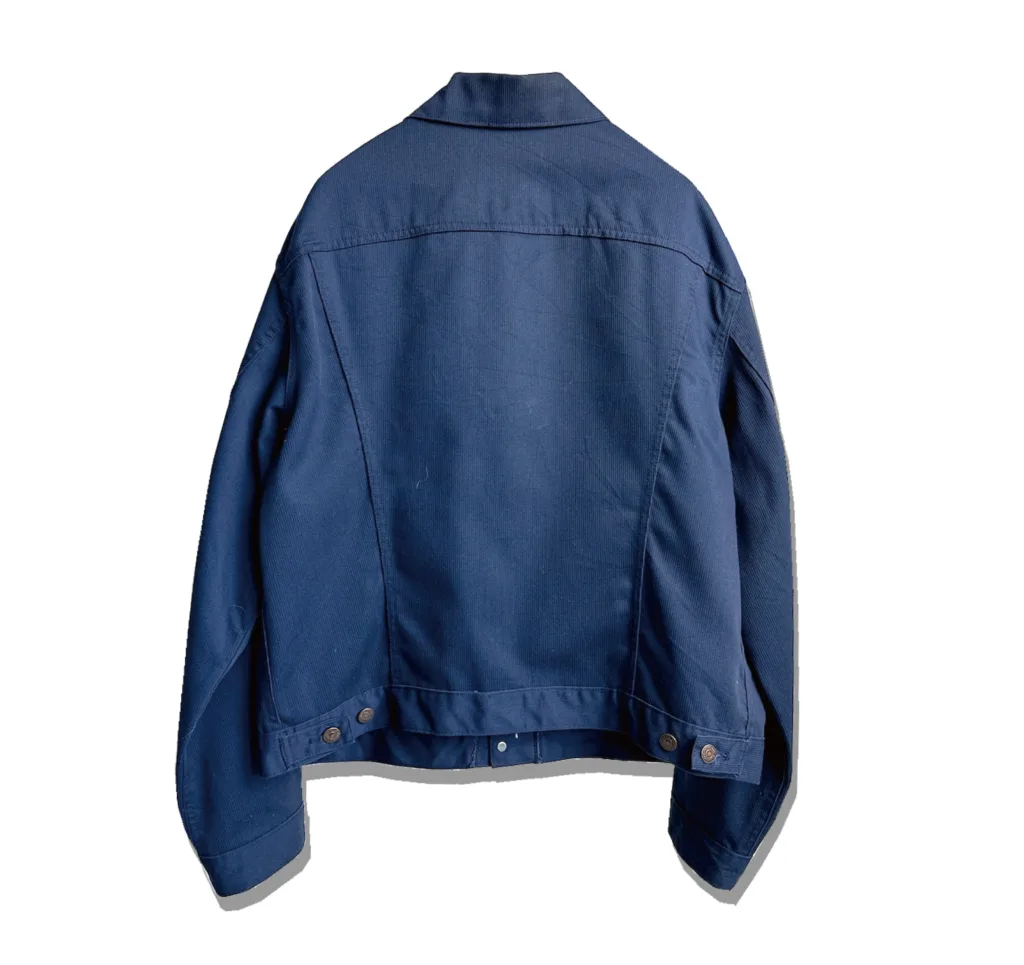 Levi's Pique Sta prest Jacket NAVY 1970s Back