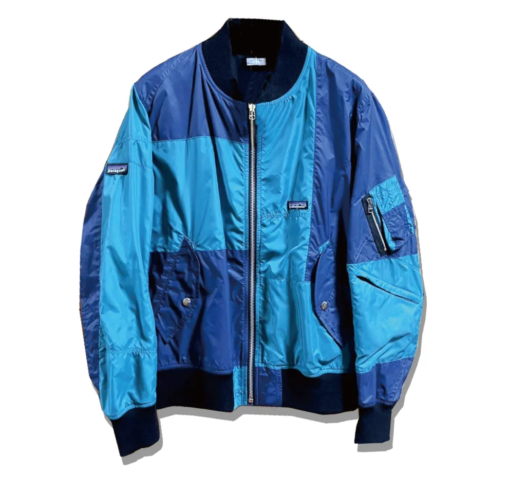 Oldpark ma-1 Flight Jacket Blue patagonia Reconstructed Front