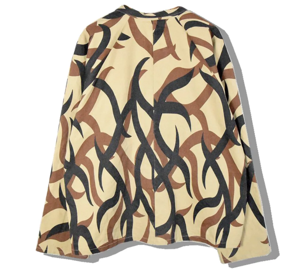 Tribal camouflage Zipup jacket Back