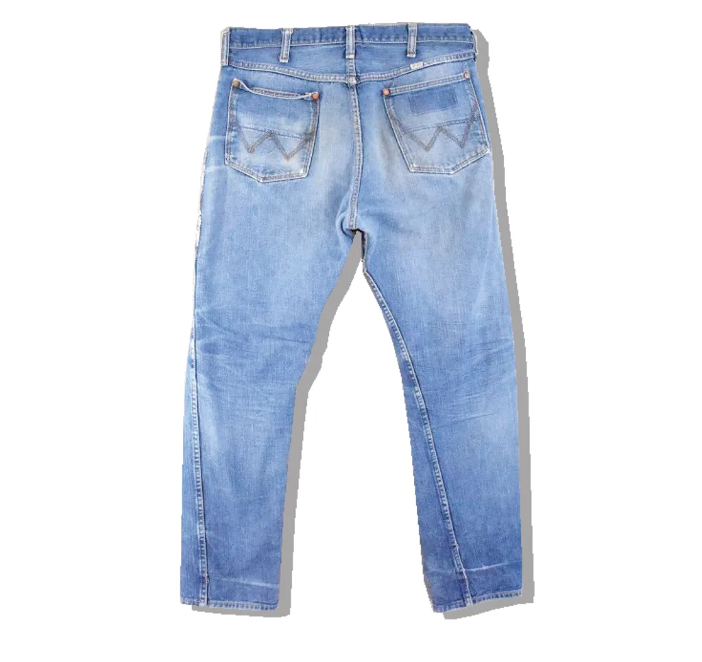 Wrangler 13MWZ Denim Pants late model 1960s Back