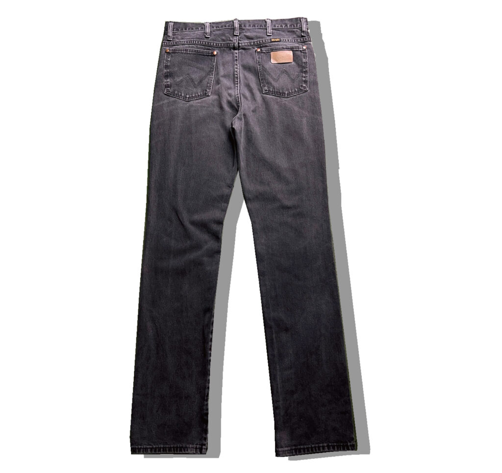 Wrangler 936WBK Black Denim Pants Back