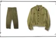 British Army Green Denim Military Uniform Series 1930s