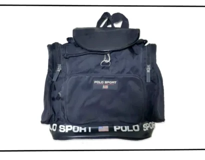 Polo Sports Black Three pocket Backpack