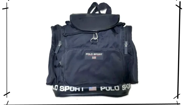 Polo Sports Black Three pocket Backpack