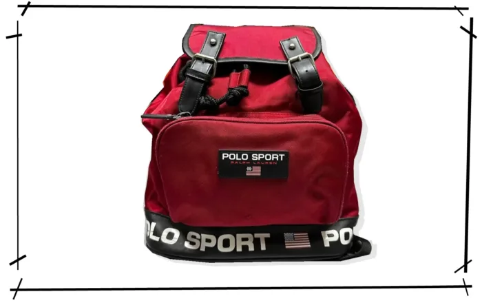 Polo Sports Red one pocket Backpack