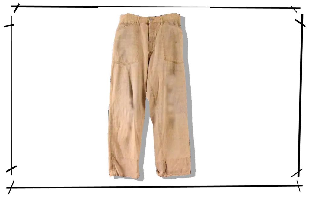 US ARMY Brown Denim Pants 1910s