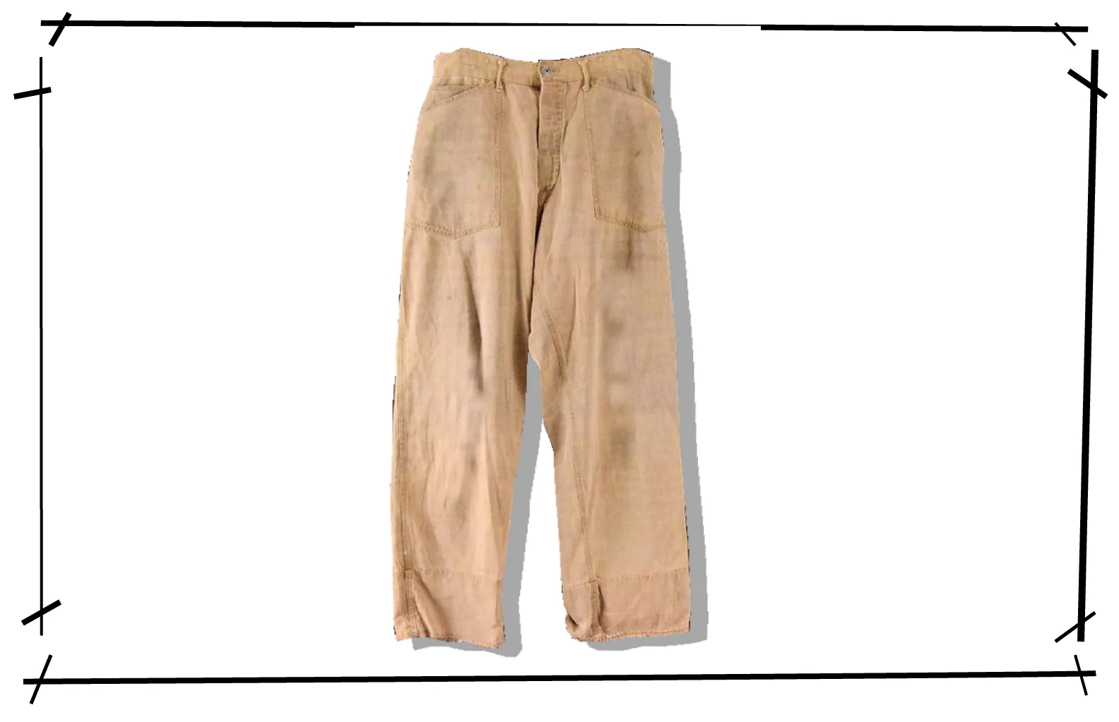US ARMY Brown Denim Pants 1910s
