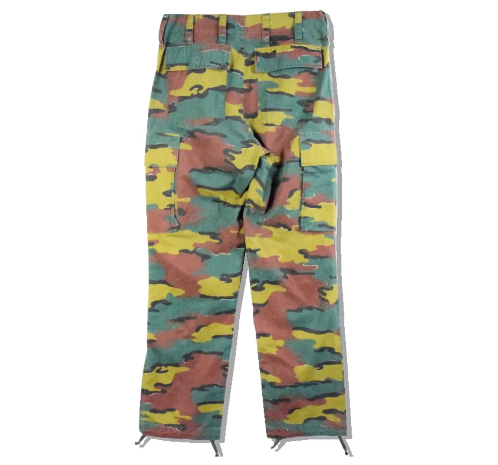 Belgium army M-90 jigsawKamo leep stop cargo pants Back