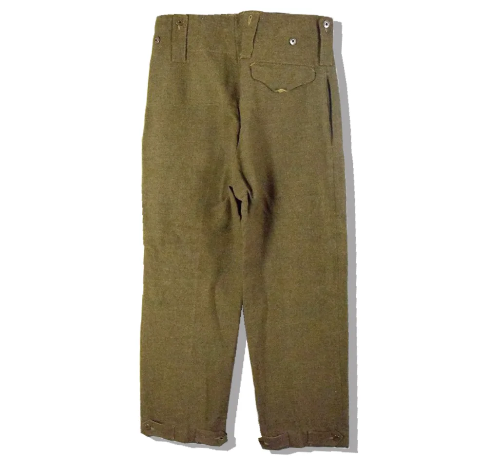 Canadian Army Battle Dress Pants 1950s Back