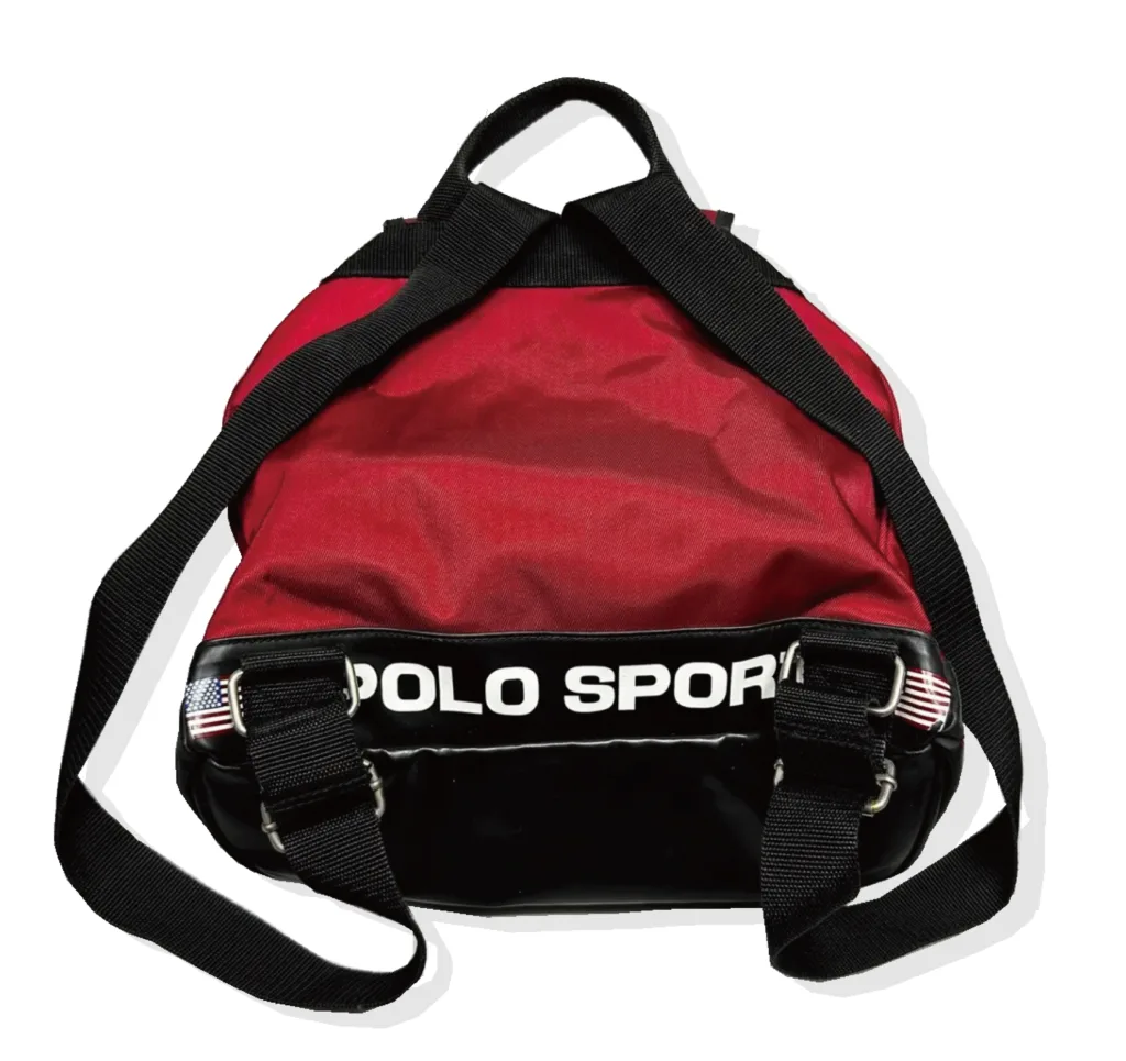 Polo Sports Red one pocket Backpack Back