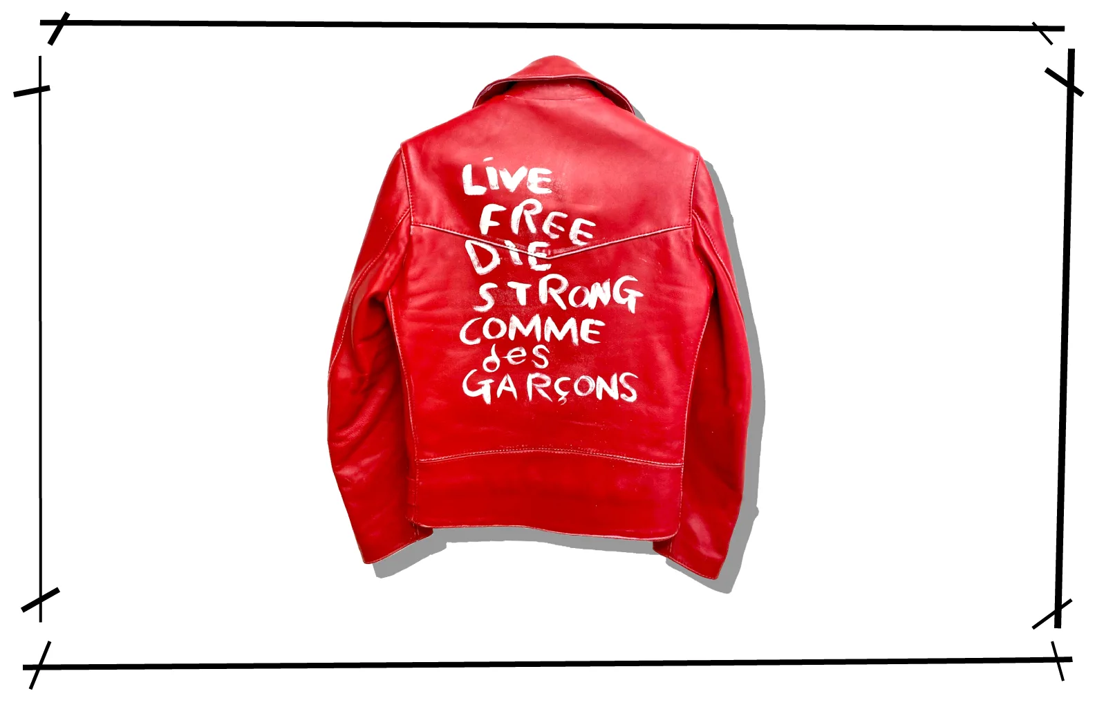 Comme des garcons x Lewis Riderjacket Red