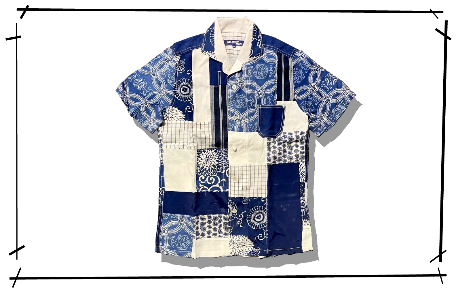 Junya watanabe man Patch Work Docking Shirts 2015SS