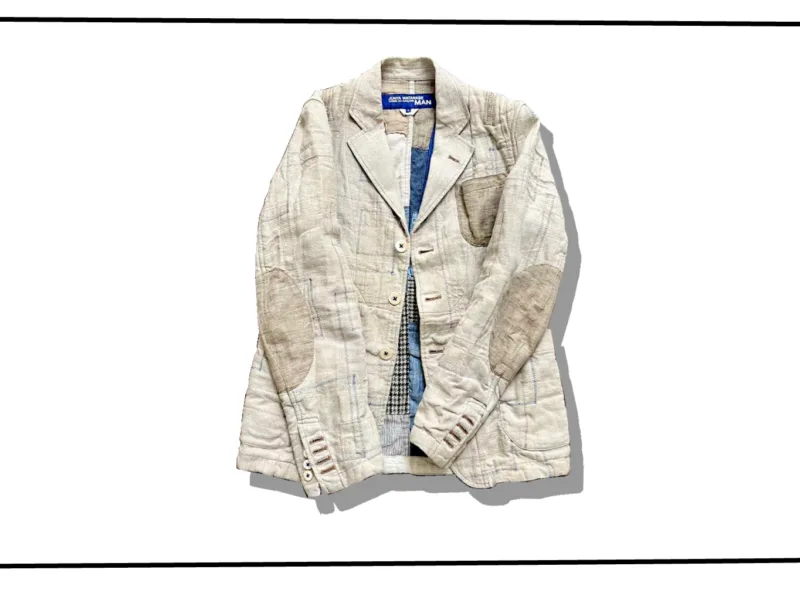 Junyawatanaba MAN Patchwork Hemp Tailored Jacket 2015SS